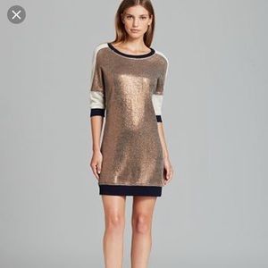 Trina Turk Denise Foil sweater dress